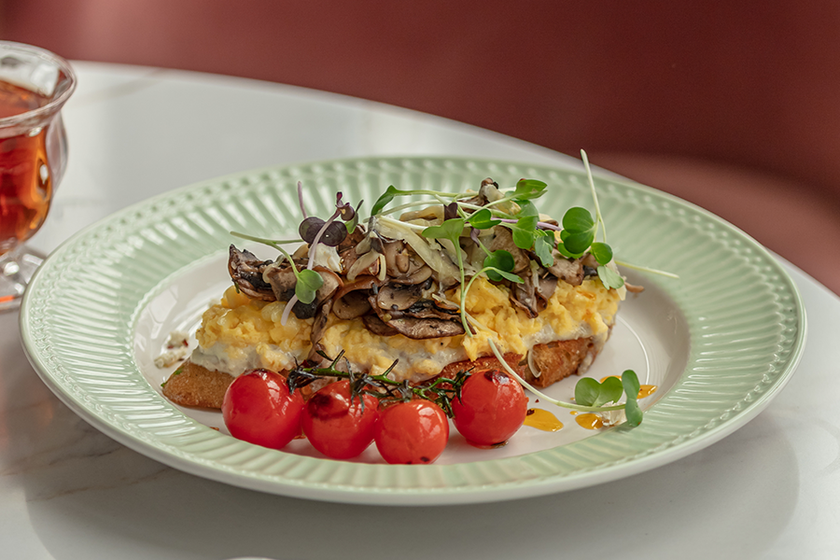 Scrambled Mushroom Eggs