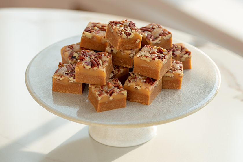 Salted Caramel Pecan Bites